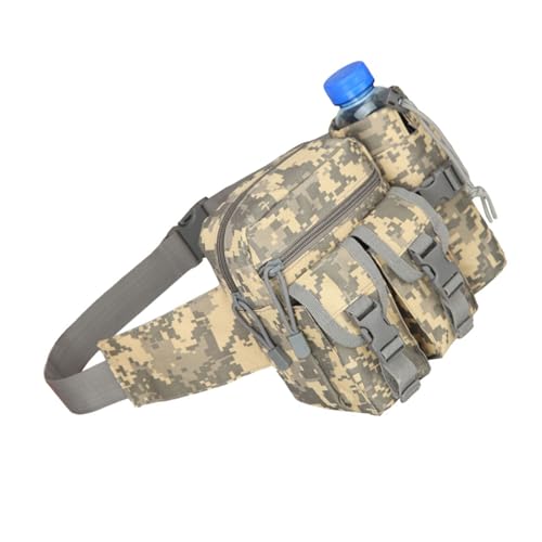 MOMOJIA Tacticals Waist Pack with Water Bottle Holder Outdoor Waist Bag for Cycling Camping Climbing Hiking Running Hunting