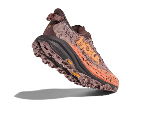 Hoka Women's Speedgoat 6 GTX Sneaker, Smoky Quartz/Quartzite, 10
