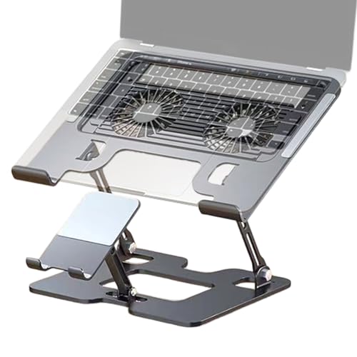 Soporte para portátil y disipador de calor para laptop que soluciona malas posturas en casa