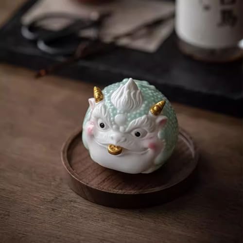 Mascota de té ZDEZHI atrae riqueza con cerámica giratoria exclusiva 4
