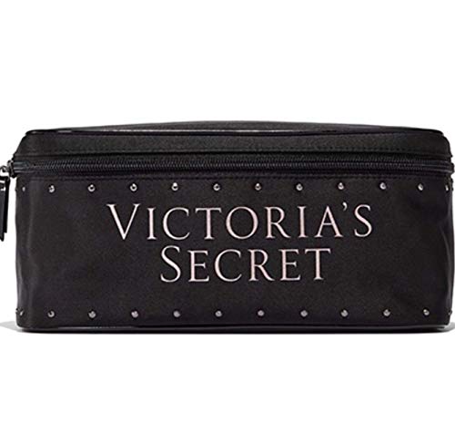 Victoria’s Secret Jeweled Travel Train Case Bag Black Rhinestone Lingerie