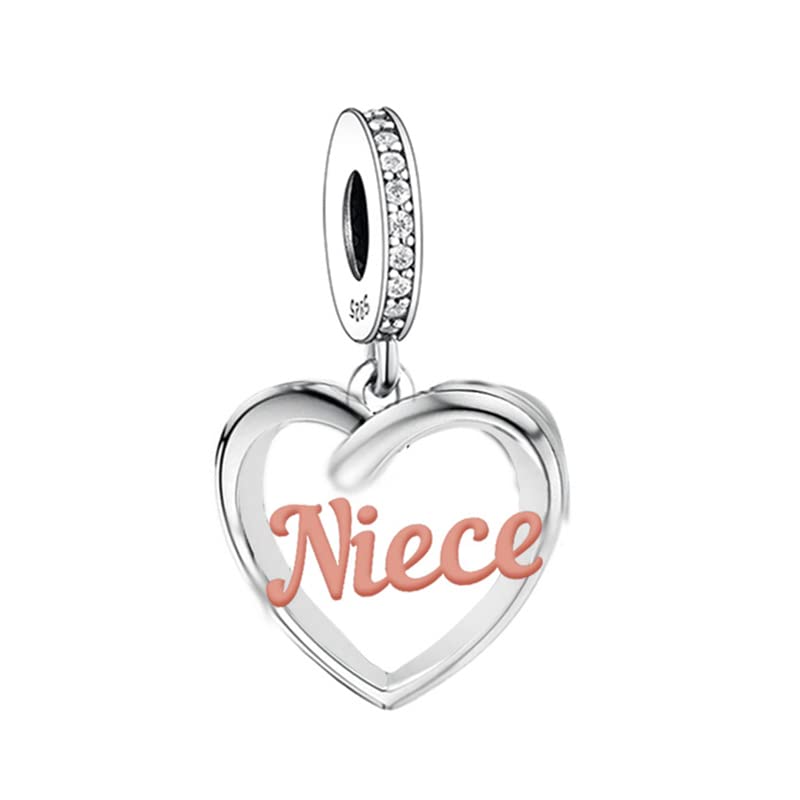 Abalorio de plata para pulseras Pandora con grabado I Love You