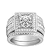 Ginger Lyne Collection Beverly Gorgeous 3 Ring Bridal Wedding Ring Set Size 10