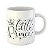 WTOMUG 11 Ounces Coffee Mug Black Little Prince for Child Boy Phrase and Inspiration Quote Cute Doodle Drawing White Ceramic Glossy Tea Cup With Large C-handle
