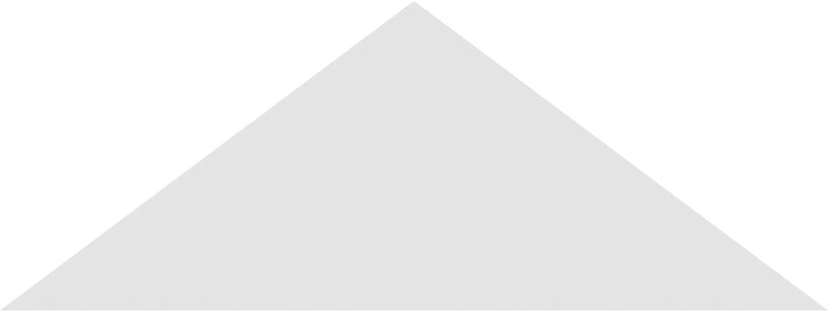 Ekena Millwork GVPTR64X1603SN Triangle Surface Mount PVC Gable Vent, Factory Primed White