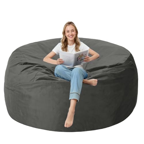 lilanoon 3FT Bean Bag Chair with Ultra Soft Velvet Cover