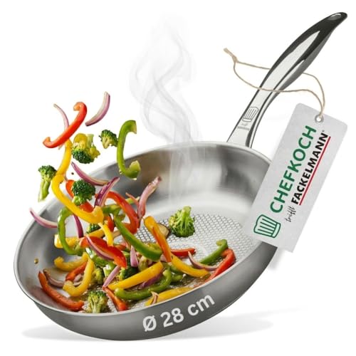 FACKELMANN Chefkoch trifft Edelstahlpfanne Ø28 cm...