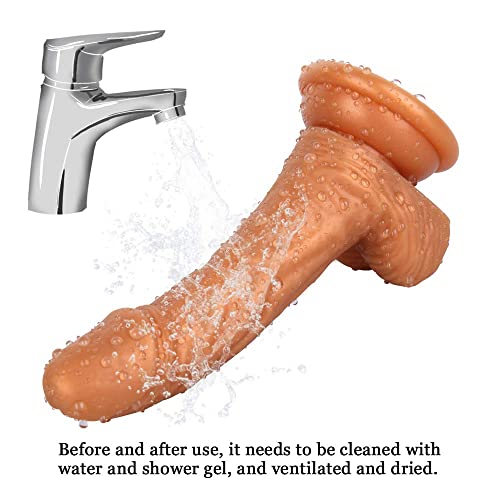 penisde borracha Dídlo realista de pele de 20 cm com ventosa para m sex masculino Di04 penisde borra