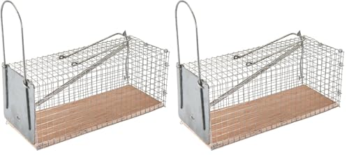 Jaula para ratones y roedores de madera FIXMAN trampa viva reutilizable pack 2