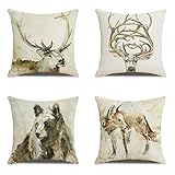 ❤ Elegante & lavabile:lavare in lavatrice o lavare a mano con acqua fredda separatamente, solo ciclo delicato, non candeggiare e asciugare in asciugatrice a bassa temperatura.copricuscini divano Federa per Cuscino set letto matrimoniale natalizi 2 posti mulee copridivano genius autunno.