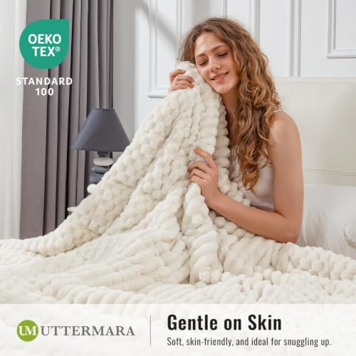 Uttermara Weighted Blanket for Adults, 25lbs Queen Size 60x80 Inches by Uttermara - Used condition - Image 4