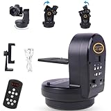 ZTIANFOTO YT-800 Auto Motorized Rotating Panoramic Head with Remote Control 328FT Remote Control Distance Pan Tilt Video Tripod Head Stabilizer for Smartphone Cameras Mirrorless Camera