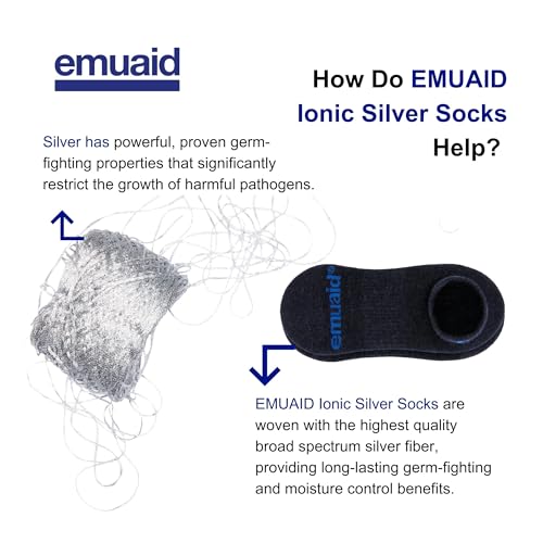 EMUAIDMAX Concentrate Serum Nail Fungus Kit - EMUAIDMAX Concentrate First Aid Serum 1oz with Silver Ionic Socks is Suitable for Nail Fungus