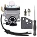 Savior Carburetor with Primer Bulb Fuel Line Kit for WYL-229 WYL-229-1 753-05251 753-1225 Troy-bilt MTD Trimmer