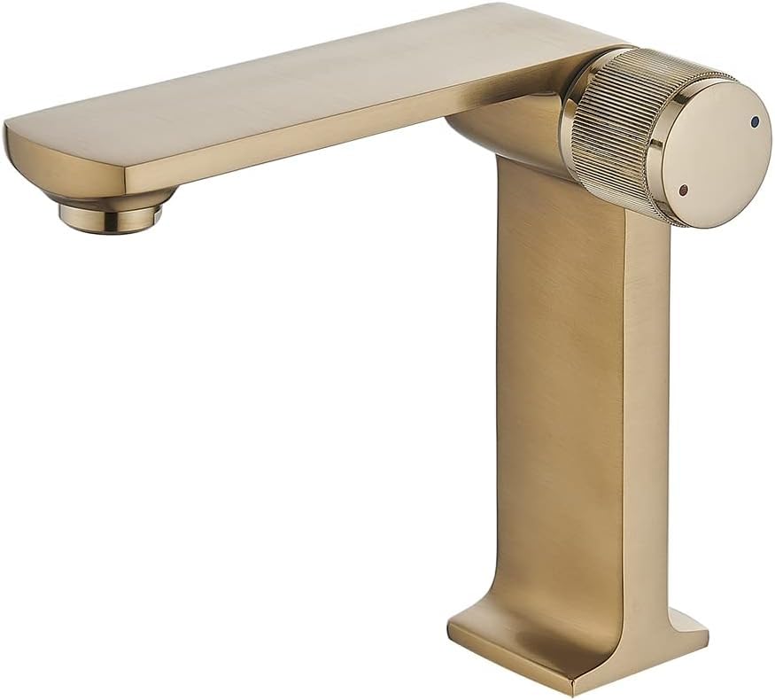 Grifos de lavabo de oro en latón macizo con acabado de alta gama antique