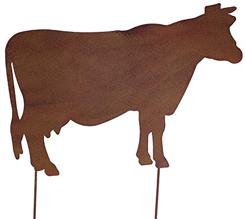 B2S BACK2SEASON Metall Stecker Kuh Gartenstecker Beetstecker Deko Tierfigur Breite 38 cm