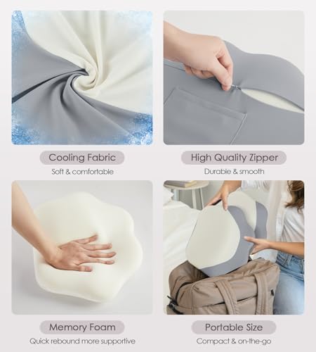 DONAMA Memory Foam Pregnancy Pillow for Sleeping, Cooling Maternity Pillow - 5