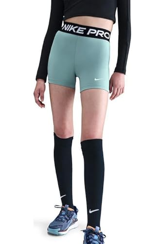 Nike Pro Girls Dri-FIT 4" Training Shorts (US, Alpha, Large, Regular, Cannon/Black 017)