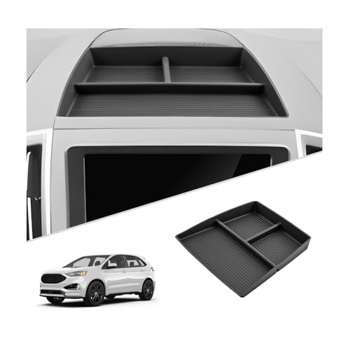 SKTU Upgrade for 2021-2024 Ford Edge Dashboard Organizer for 2021-2024 For d Edge Behind Screen Organizer 2023 2024 Edge Dashboard Stroage Box Ford Edge 2023 2024 Accessories Rubber Tray-Durable