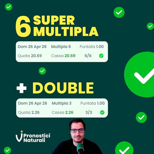 SuperMultipla6 + Raddoppio! Domenica di riscossa ⚽🔥