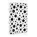 susiyo Black Polka Dot Slim Minimalist Wallets Rfid Blocking Card Wallets PU Leather Front Pocket Wallets for Men and Women