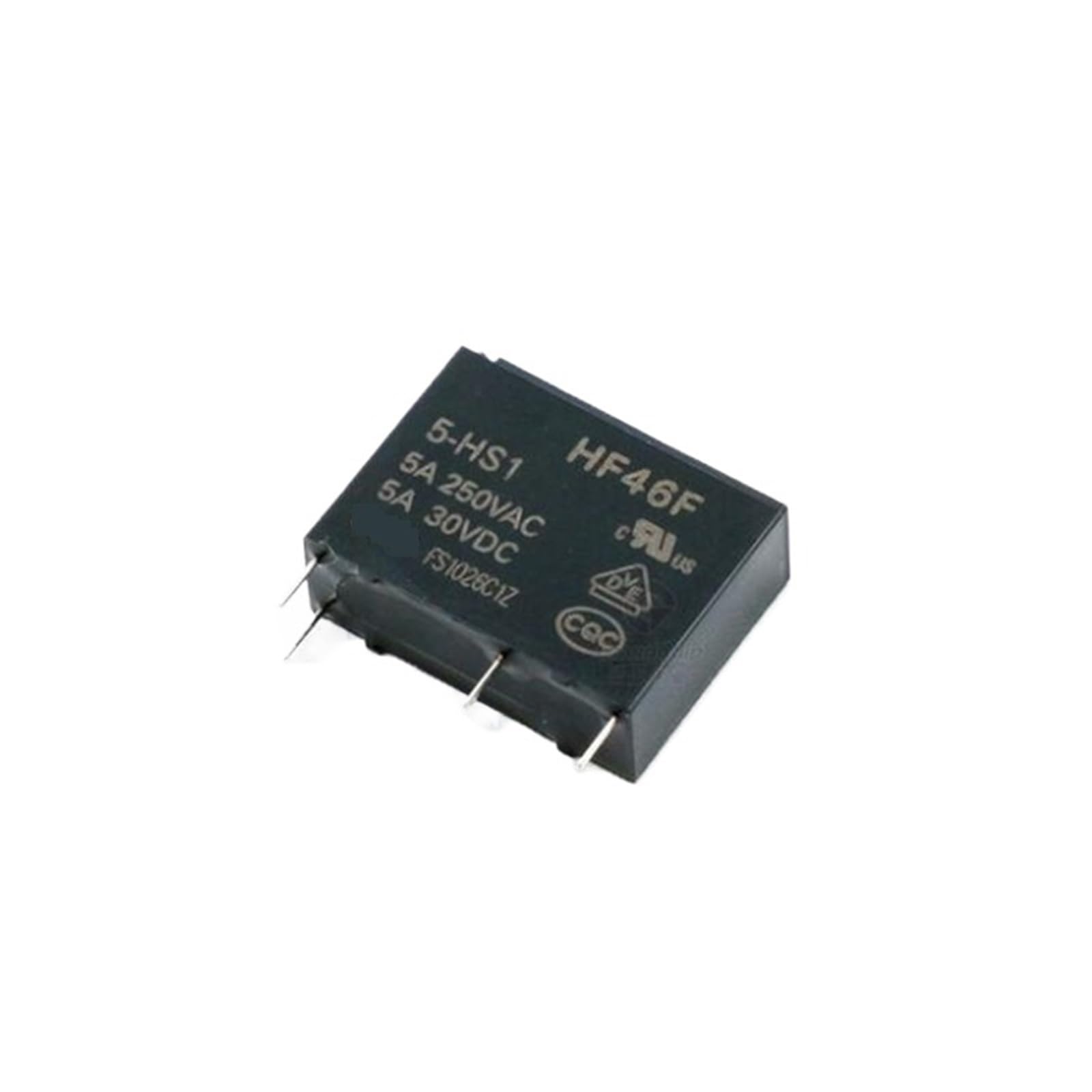 Relais 5V HF46F-5-HS1 Hongfa miniature DC 5V 5A à 4 broches