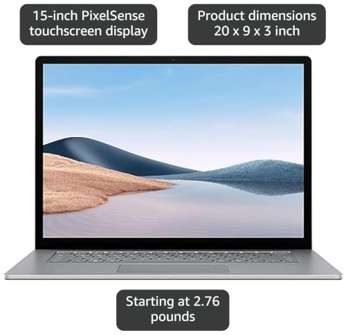 Image of Microsoft Surface Laptop 4 15in Touch Intel Core i7 16GB RAM 512GB Win 11 Home (Renewed)