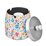 Matériau robuste : le cendrier à cigares avec couvercle est fabriqué en acier inoxydable, le fond est lisse et ne rayera pas votre bureau. Attrayant et se marie bien avec n'importe quel décor.