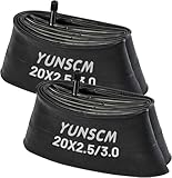 2-PCS 20x3.0 Fat Tire Tubes 20 x 2.5/3.0 AV32mm 64/76-406 Compatible with 20x2.5 20 x 2.6 20 x 2.8 20 x 3.0 Bike Tire Tubes Schrader Valve