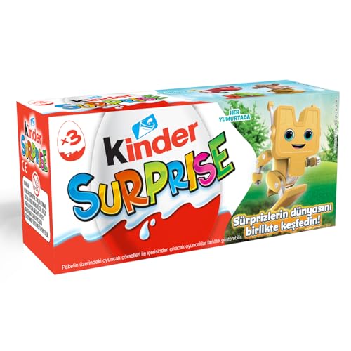 Kinder Sorpresa, 3 uova di cioccolato al latte con sorpresa