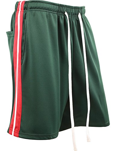 Ma Croix Essentials – Short masculino listrado premium com cordão forrado para treino de verão, 1mxa