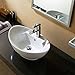 Mecor Oval Bathroom Vessel Sink Vanity Basin Pop Up Drain White Porcelain Ceramic Bowl