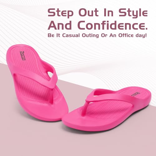 Image of DOCTOR HEALTH SUPER SOFT Stylish Ultra Soft Slippers with Cushion | Comfortable, Premium and Bright Colorful Flip Flops | Lab Tested Cushion and Bounce | Cushioned Footwear | Trendy Women Slippers