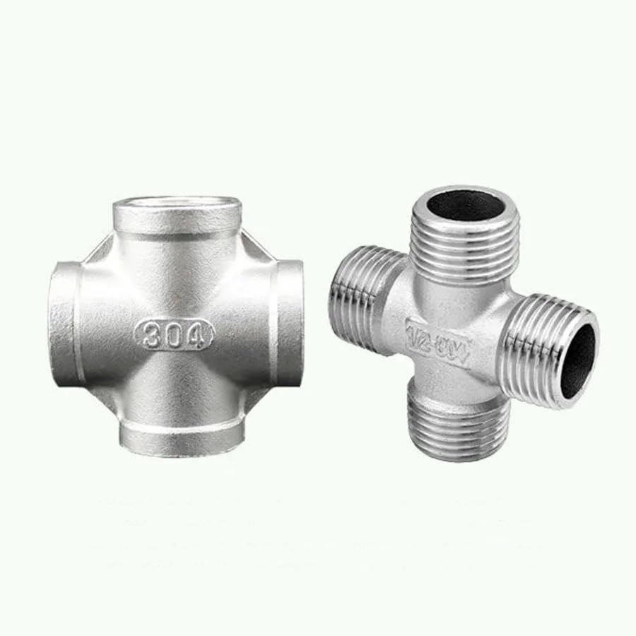 Raccord en croix inox 304 femelle mâle 1/2 pour plomberie durable - 2