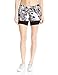 Blanc Noir Women's Printed Silk Jog Short