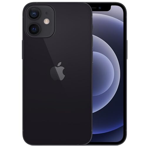 iPhonee 12 Mini Smartphone 5G desbloqueado A14 Bionic Chip 5.4 pulgadas 64GB/128GB ROM Face ID 12MP Cámara dual Teléfono móvil usado Teléfono móvil/Negro / 64G | 4GB