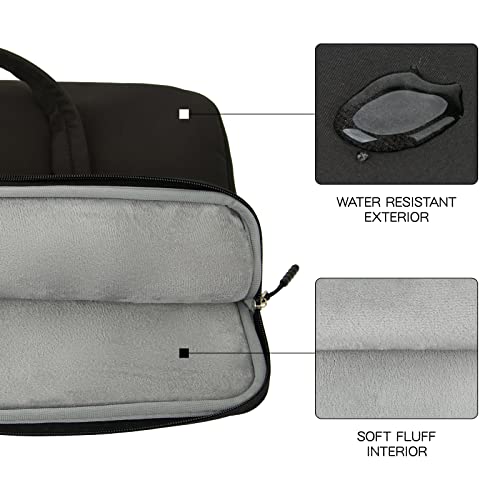 Rainyear 14 Inch Laptop Sleeve Case Bag Compatible With 14" Macbook Chromebook Pc Notebook, Black #TOP2