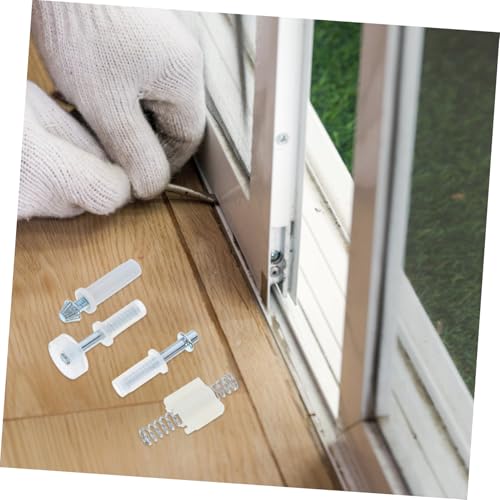 Kit de herrajes para puertas plegables de 16 piezas con riel, guía y componentes metálicos para puertas corredizas, plegables y colgantes, piezas de reemplazo suaves y silenciosas miniatura 4