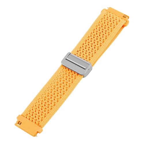 Image of ACM Watch Strap Woven Braided Magnetic 20mm compatible with Compaq Q Watch Smartwatch Adjustable Luxury Belt Band