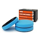 SPTA 3tlg Blau T60 Polierschwamm mit Mäßiger Schnitt, 150mm Polierschwämme Wachs Schwämme Auto Polierpad Polieren Pad, Polierschaum Set für Exzenter Poliermaschine Schleifmaschine Profiset -FPTSS6B-3