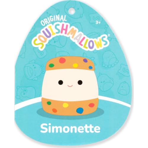 Image of Squishmallows Original 12in Simonette the Cookie Ice Cream Sandwich - Official Jazwares Plush (Medium-Sized)