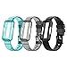 RuenTech Compatible with Fitbit Ace 2 Kid's Band Silicone Water Resistant Fitness Watch Strap for Ace 2 Bands for Kids (6-Pack) Watermelon Red/Blue/Purple/Black/Gray/White