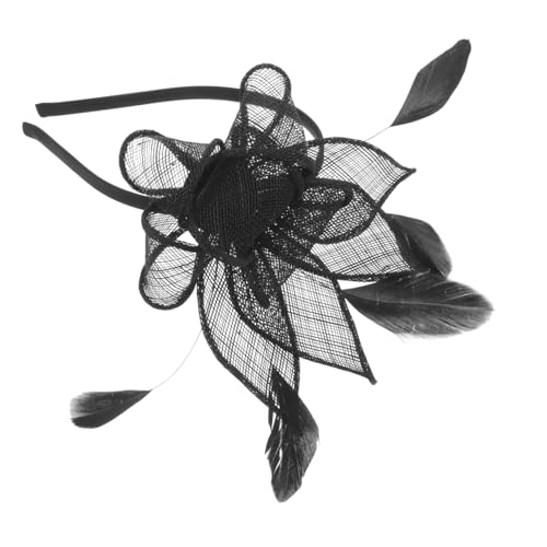 Fascinateur noir en jute pour Noël et Halloween style vintage chic