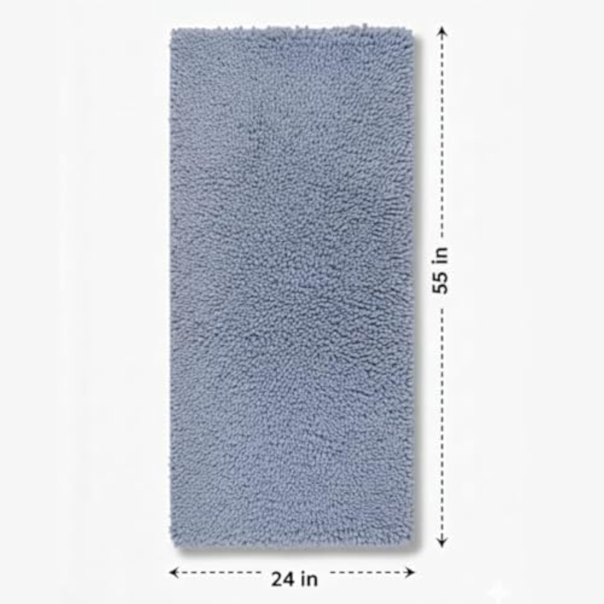Microfiber Runner Rug & Floor Mat Combo, Anti-Skid Set