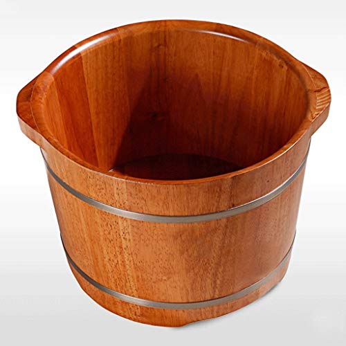 Tina de madera para baño de pies tipo barril miniatura 5
