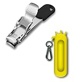 【Amazon.co.jp限定】VICTORINOX(ビクトリノックス) ネイルクリッパー ブラック 爪切り つめきり 切れ味がいい スイス製 ステンレス コンパクト 【国内正規品】 8.2050.B1-X1+ シリコンケース クラシックカラーズ Crown 【セット買い】