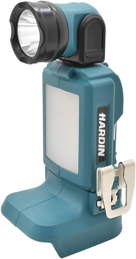 Hardin HD-8710 18V Cordless 5-in-1 Flashlight & Work Light | Pivoting LED Spotlight, Work Light, Emergency Light | Compatible with Makita 18V Batteries – Tool Only