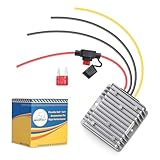 MIXOPOLY Golf Cart Voltage Converter with a Spare Fuse, 36V/48V to 12V DC Voltage Reducers, for Yamaha Club Car and EZGO Models