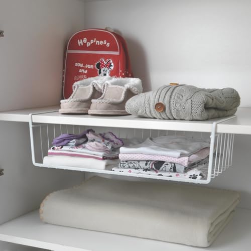 Metaltex Babatex Schrankkorb 30 x 26 x 14 cm, plastifiziert, weiß - 4