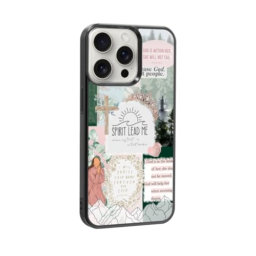 qizjio Christian Phone Case Shockproof Protective God Cases for iPhone 15 Pro
